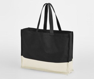 WESTFORD MILL WM858 - EARTHAWARE® ORGANIC CONTRAST SHOPPER Black/Natural