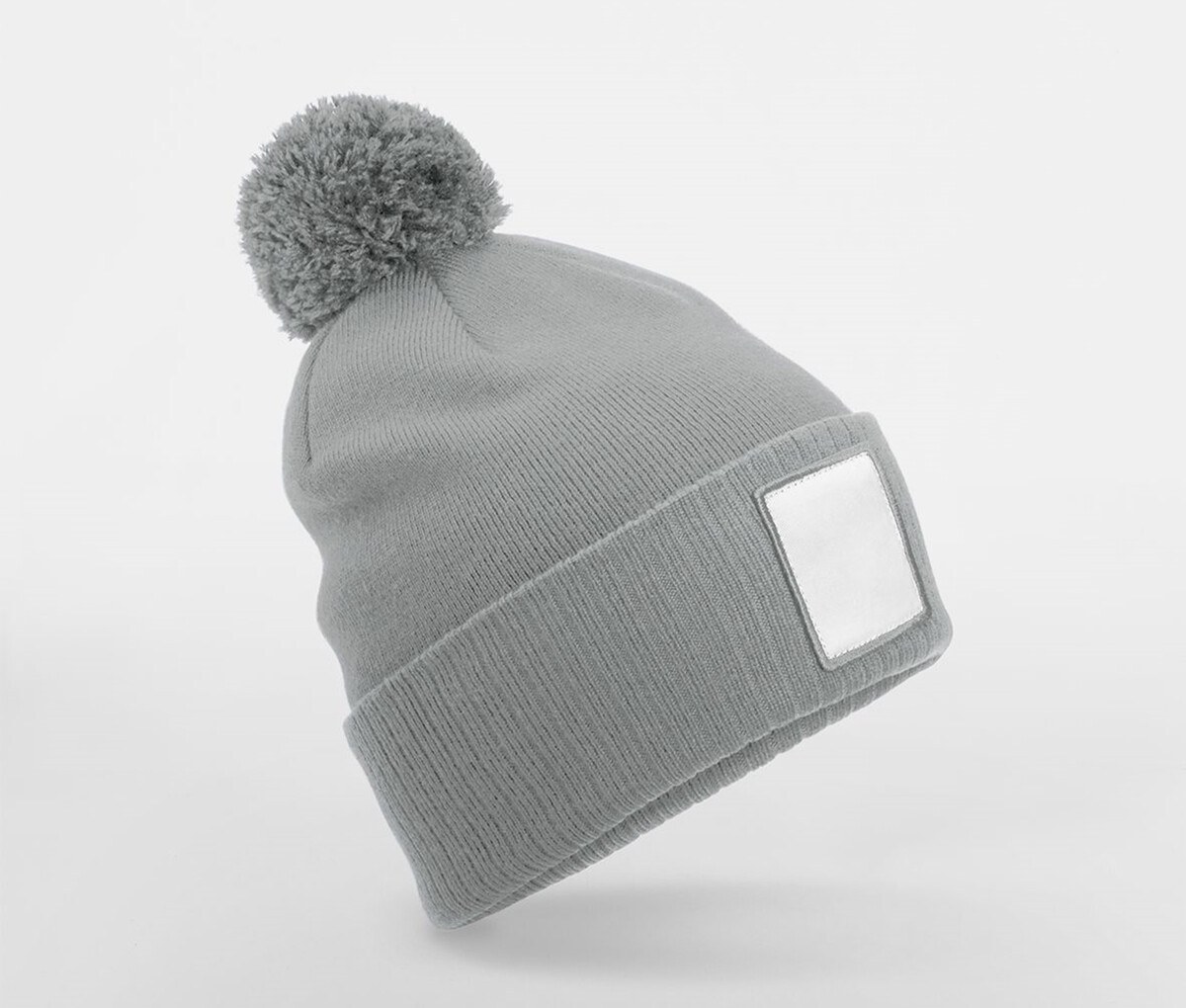 BEECHFIELD BF338R - APPLIQUÉ PATCH POM BEANIE